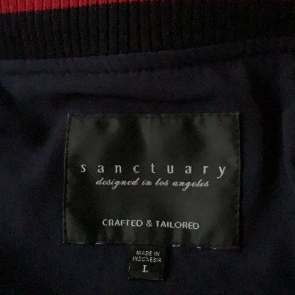 Sanctuary Bomber Jacket sz L - Picture 7 of 8